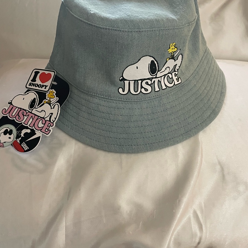 Justice Snoopy Bucket Hat - Blue